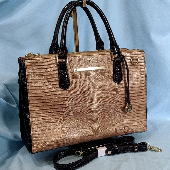 VEUC Brahmin Small Lincoln in Sable Pennfield - Picture 1 of 10